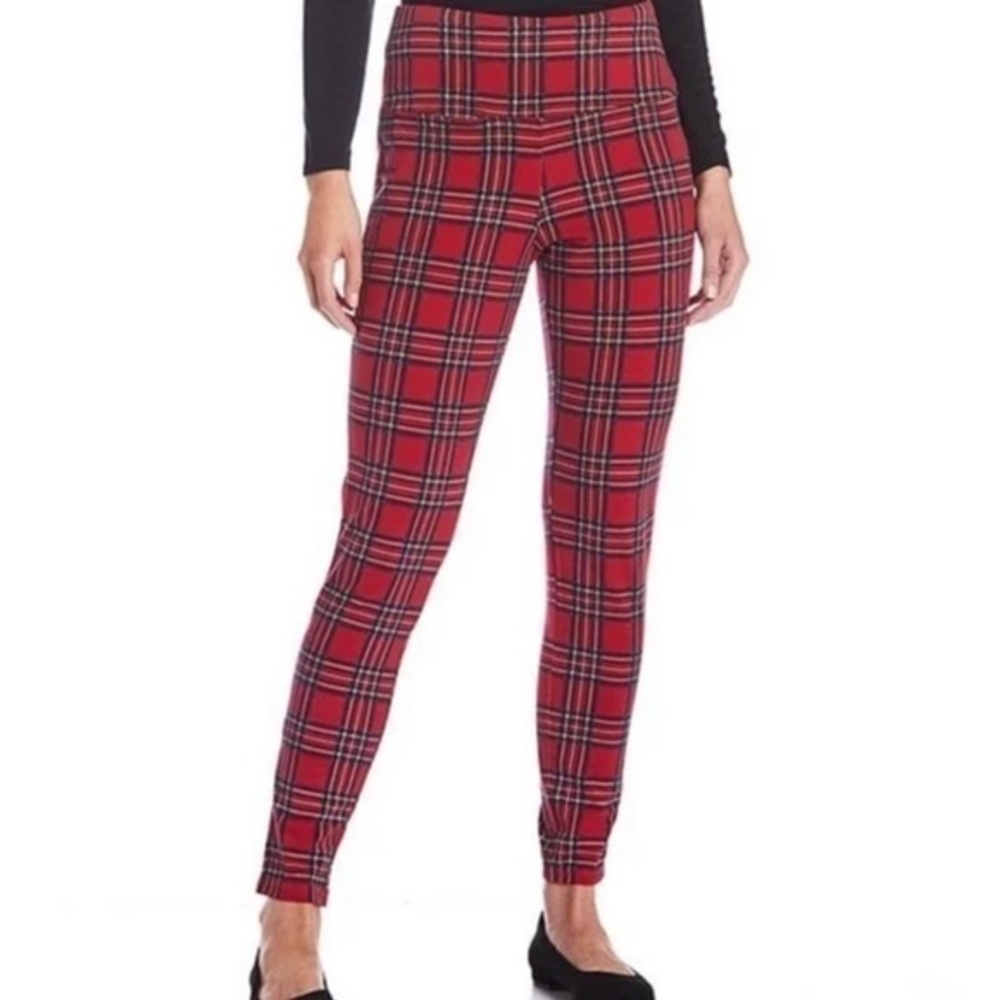 Intro Love The Fit Plaid Tummy Control Leggings Size SP